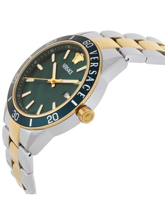 NWT Versace Greca Urban Quartz Green Dial Men\'s Watch main image 2
